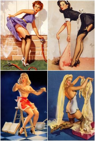 Американский художник Gil Elvgren - Великий классик Pin-up